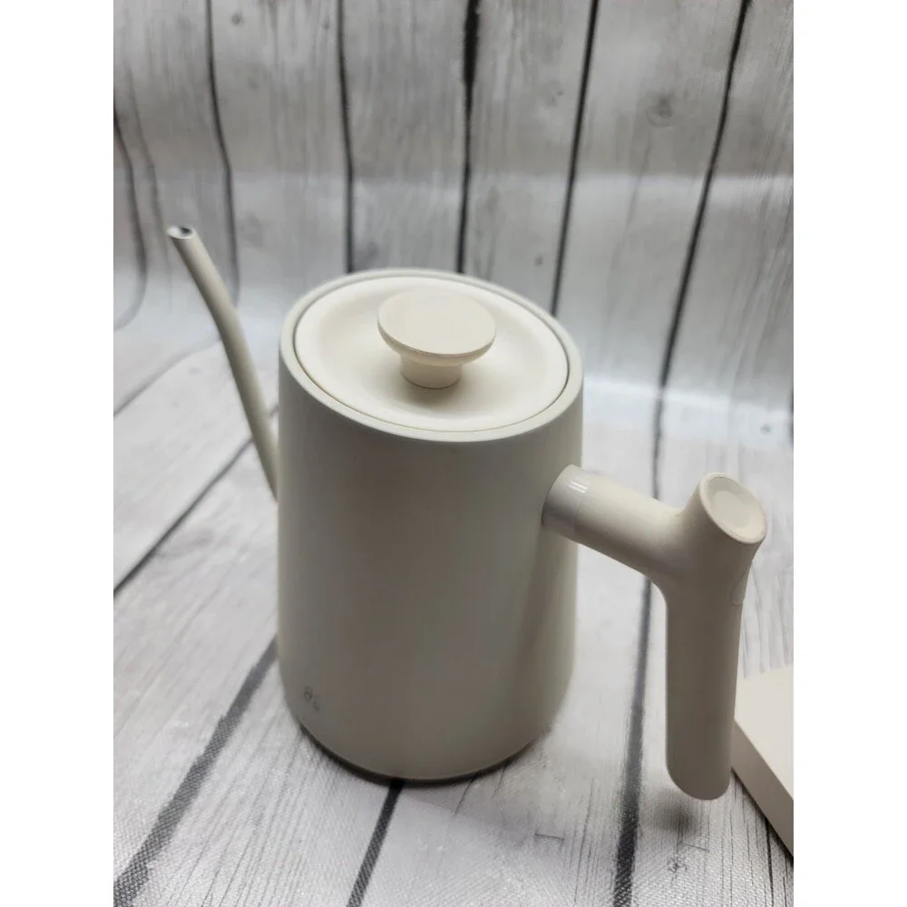 Greater Goods Electric Gooseneck Kettle Birch White 1200W Tested 0448